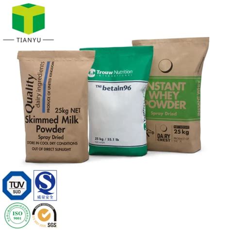 3 Layers Hot Melt Glue Seal Peal And Seal Kraft Paper Packaging Bag For Food Chemical Material