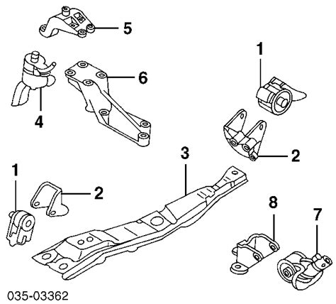 LD4739040 Mazda Soporte Motor Trasero