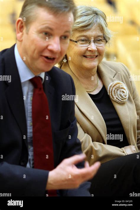 Michael Gove Secretary of State for Education with Dr. Elizabeth