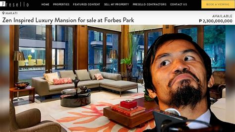 Mega Mansion Ni Presidential Aspirant Manny Pacquiao Sa Forbes Park