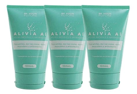 3 Un Creme Alivia Aí Para Dor Muscular E Articular 100ml