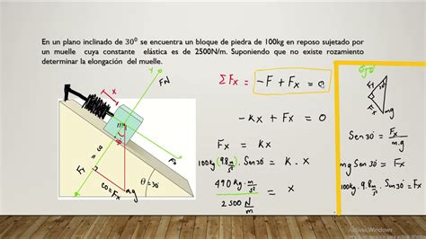 MASA PLANO INCLINADO RESORTE YouTube