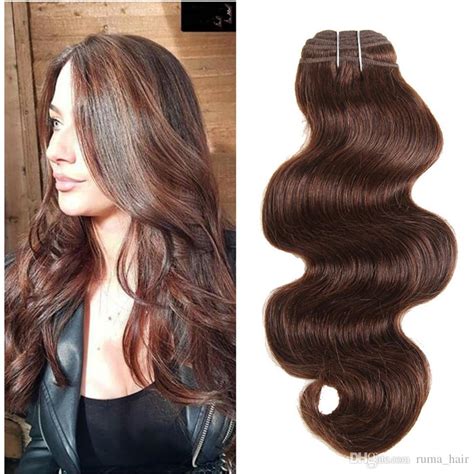 8a Grade Indian Body Wave Virgin Human Hair 3 Bundles Color 4 Light