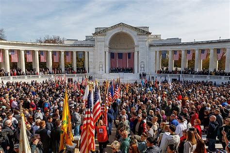 ‘thank You For Your Service Pence Observes Veterans Day In Arlington