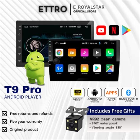 4GB RAM 32GB ROM Newest ETTRO Android Player 7 9 10 Inch Quad Core