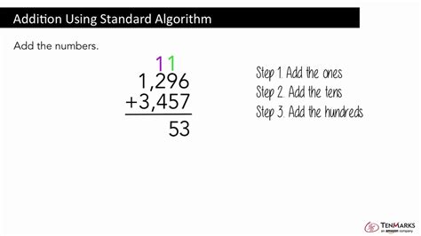 Addition Using Standard Algorithm Nbt Youtube