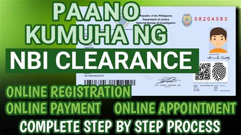 Paano Kumuha Ng Nbi Clearance Online How To Get Nbi Clearance Online