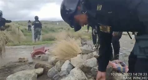 Cusco Noticias On Twitter Efectivos Policiales Retiraron Piedras Y