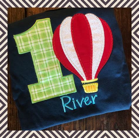 Hot Air Balloon Birthday Shirt Etsy