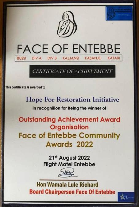 Hope For Restoration Initiative A Community Based Charitable