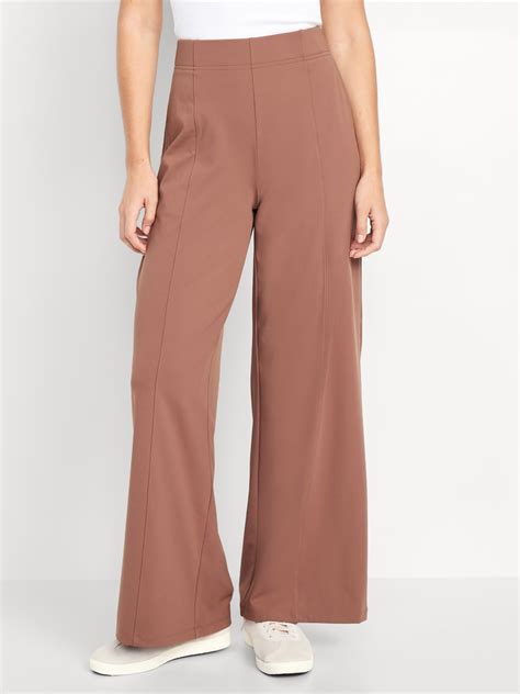 High Waisted PowerSoft Trouser Pants Old Navy