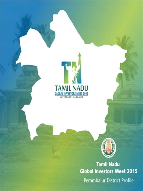 Perambalur District Brochure | Tamil Nadu | Subsidy