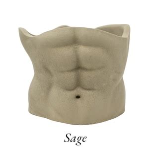Abs Planter torso naked Body Planter naked Man Décor cement Planters home Decor Etsy
