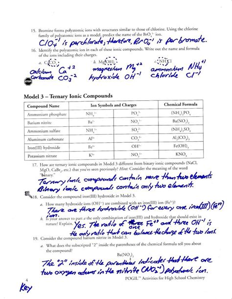 Worksheet Naming Ionic Compounds Worksheet Answer Key — Db