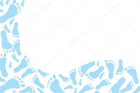 Baby Blue footprint Background — Stock Photo #6323833