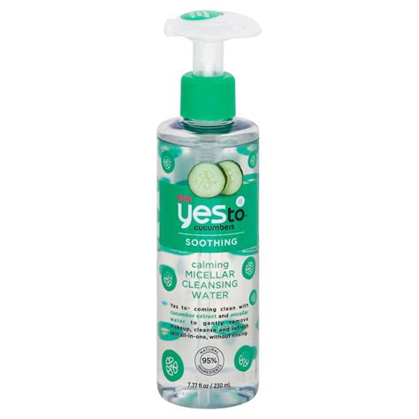 Yes To Cucumbers Soothing Calm Micellar Cleanse Water Shop Facial