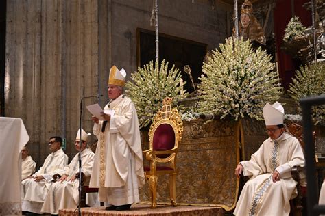 Mons Saiz en la solemnidad de la Asunción de la Virgen Hemos de