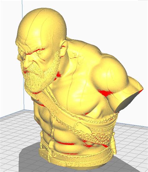 God Of War Kratos Model Stl File 3d Digital Printing Stl File For 3d