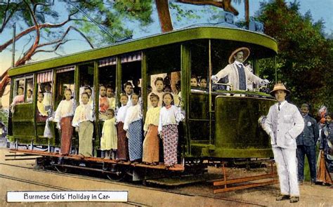 Rangoon Tram Burma 1906 Old Photos Vintage Photos Christian High