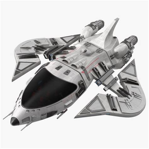 Modelo 3d Nave Espacial Futurista De Combate Blanco TurboSquid 2222410