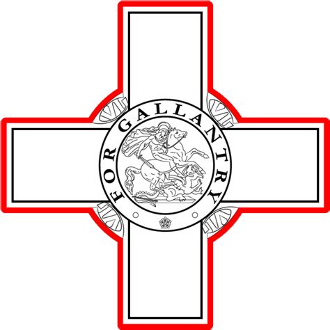 Download George Cross Malta Flag George Cross Full Size Png Image