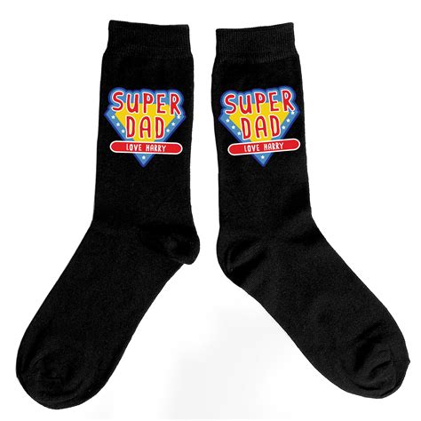 Buy Personalised Super Dad Mens Socks For Gbp 1029 Card Factory Uk