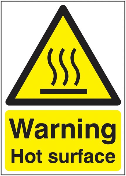 Warning Hot Surface Signs Seton