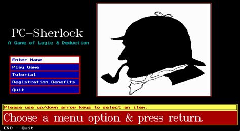 Download PC-Sherlock: A Game of Logic & Deduction - My Abandonware