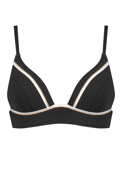 Bikini Top 409 Black White Gold MARYAN MEHLHORN