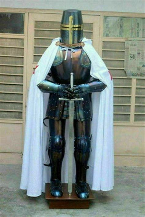 Crusader Armor Medieval Knight Wearable Suit Of Combat Full Body Armour ...