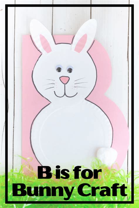 Adorable Paper Plate Letter B Bunny Craft For Preschoolers