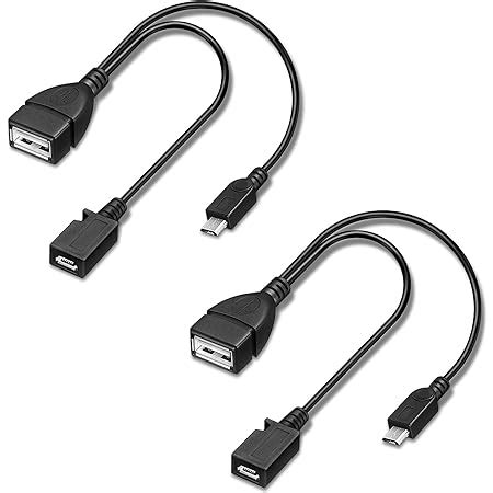 Amazon AuviPal 2 In 1 Micro USB To USB Adapter OTG Cable Power