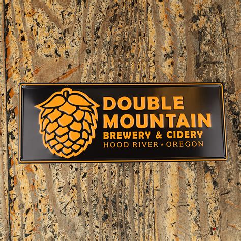 Dm Logo Tin Tacker Sign Tall X Wide Double Mountain Brewery