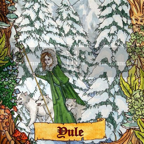 Carte Postale Illustr E De La F Te Pa Enne Yule Postcard