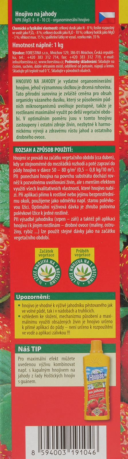 Forestina ORGAMIN hnojivo na jahody 1 kg 79 Kč