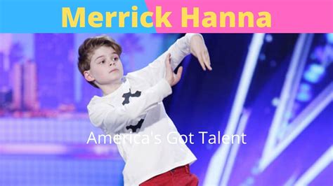 Merrick Hanna Americas Got Talent Audition And Live Shows Youtube