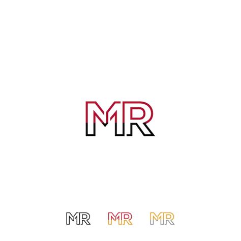 Plantilla Vectorial De Dise O De Logotipo De Mr Letter Logo Mr Vector