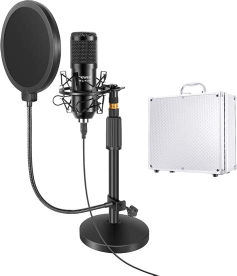 Amazon.com: Neewer USB Microphone with Stand Kit: 192KHz/24Bit Plug&Play Cardioid PC Condenser ...