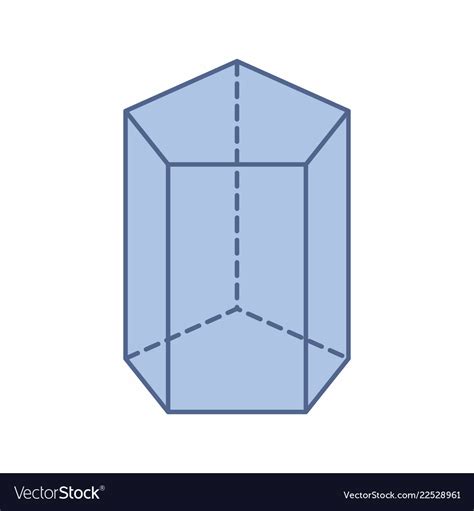 Pentagonal Prism Royalty Free Vector Image Vectorstock