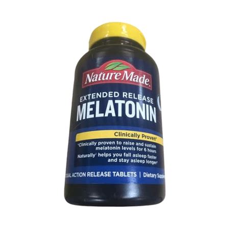 Nature Made Extended Release Melatonin 250 Count Shelhealth