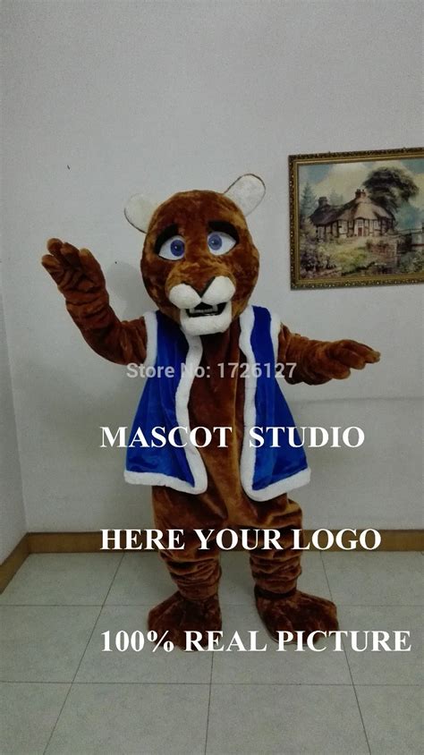 Maskot Vah I Kedi Jaguar Maskot Kost M Leopar Karikat R Karakter