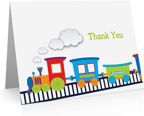 10 Best Train Thank You Cards In 2021 Birthday Thank You Cards