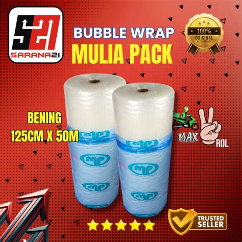 Jual Bubble Wrap Bening Mulia Pack Cm X M Shopee Indonesia