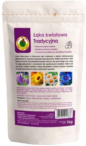 Nasiona kwiatów Łąka Kwiatowa Tradycyjna 1kg Pnos na 200m2 lub 30kg