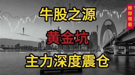 牛股之源黄金坑，主力拉升前的深度震仓，技术要点有三 Youtube