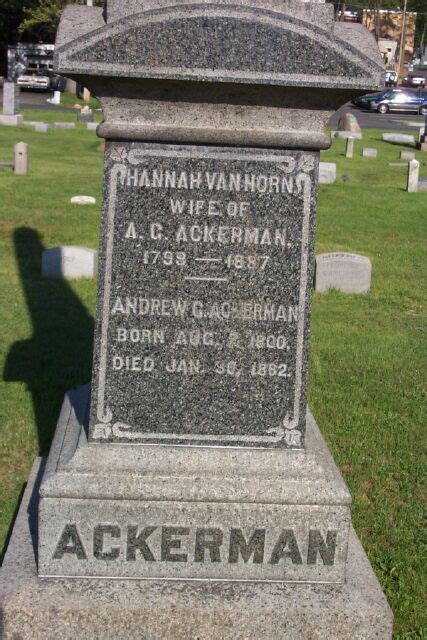 Andreas Gerrit Andrew Ackerman 1800 1882 Mémorial Find a Grave