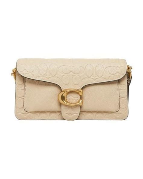 COACH Tabby Shoulder Bag 26 In Signature Leather in Natural | Lyst UK