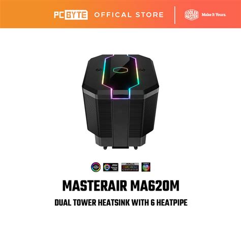 Cooler Master Masterair Ma620m Argb Dual Tower Cpu Cooler Shopee Malaysia