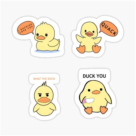 Duck Stickers Redbubble