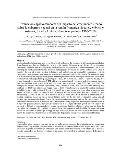 PDF Evaluación espacio temporal del impacto del crecimiento